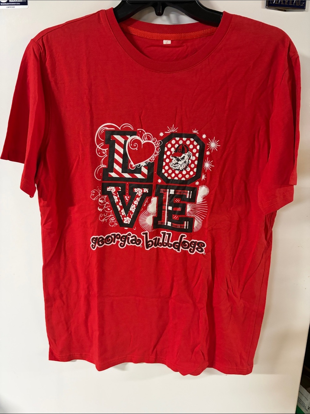 Georgia Bulldogs Red 'LOVE' Graphic Tee
